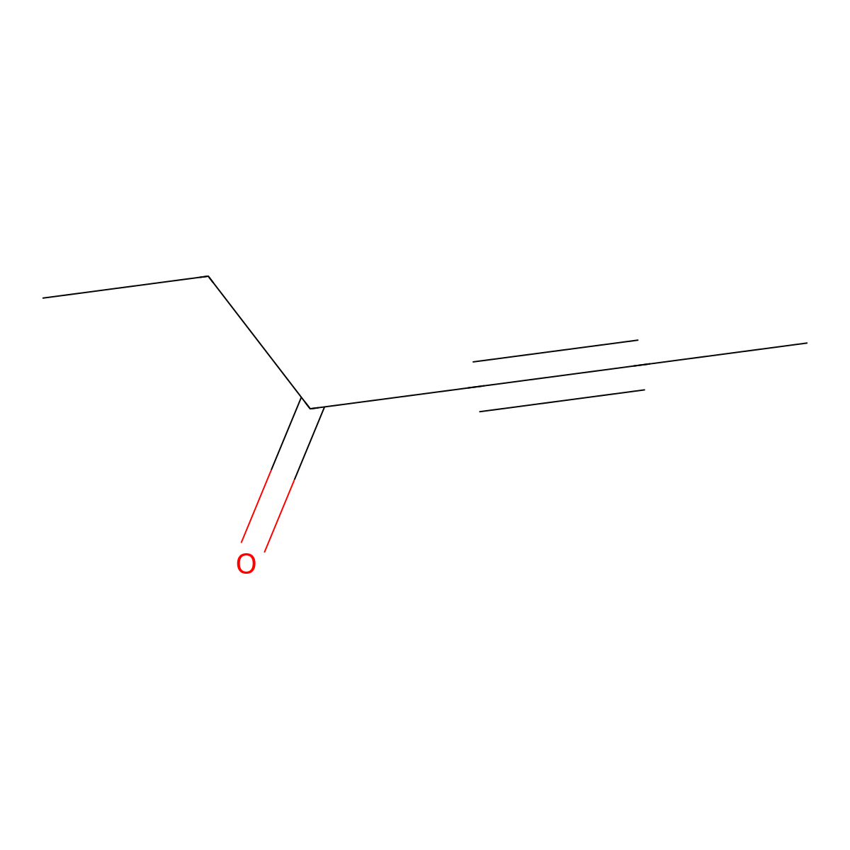 Hex-4-yn-3-one molecular structure, CAS 10575-41-4