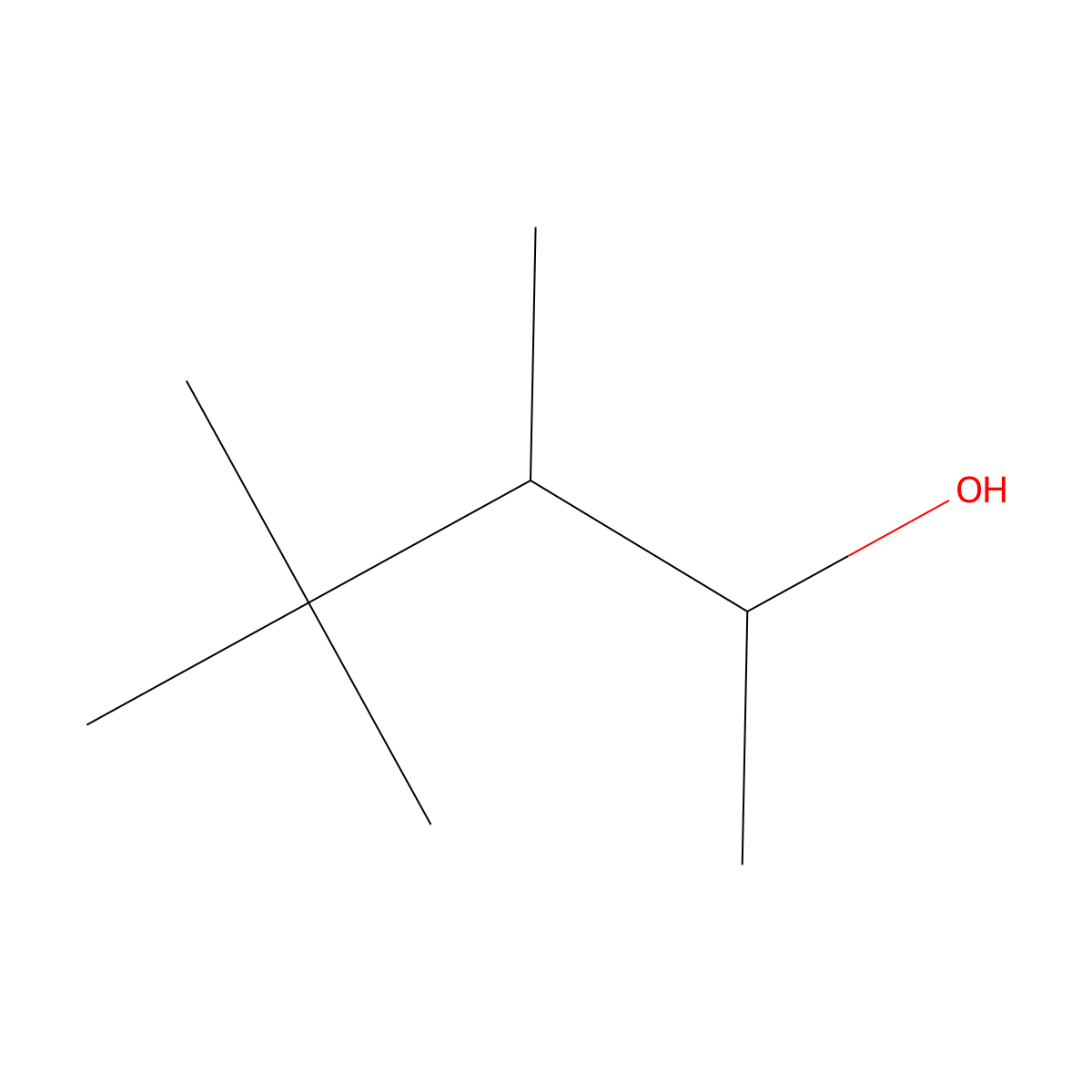 3,4,4-Trimethylpentan-2-ol molecular structure, CAS 10575-56-1