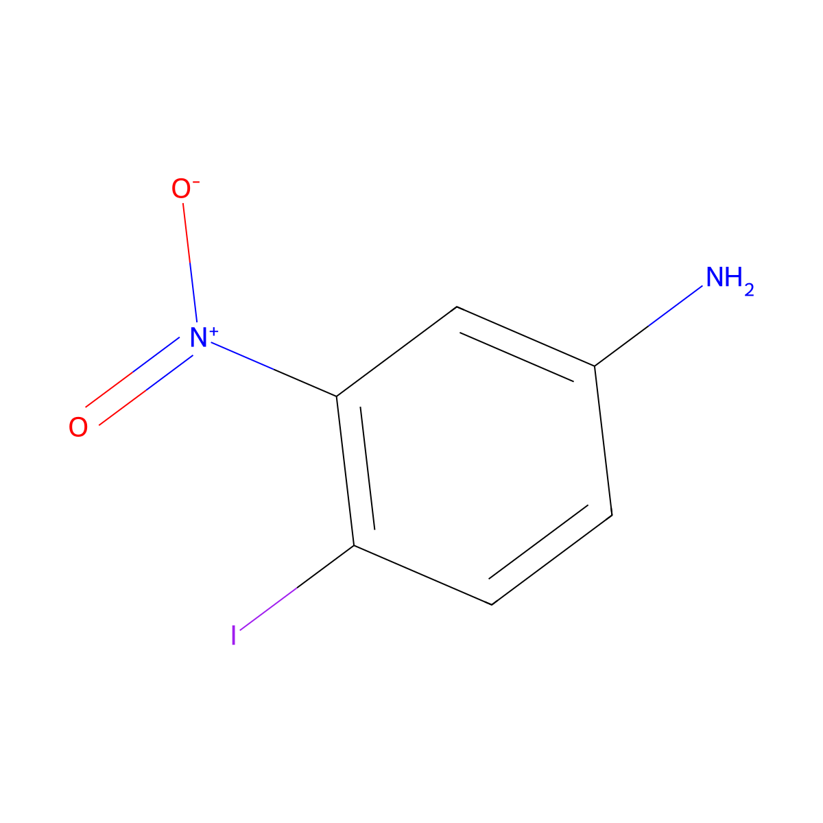 4-Iodo-3-nitroaniline molecular structure, CAS 105752-04-3