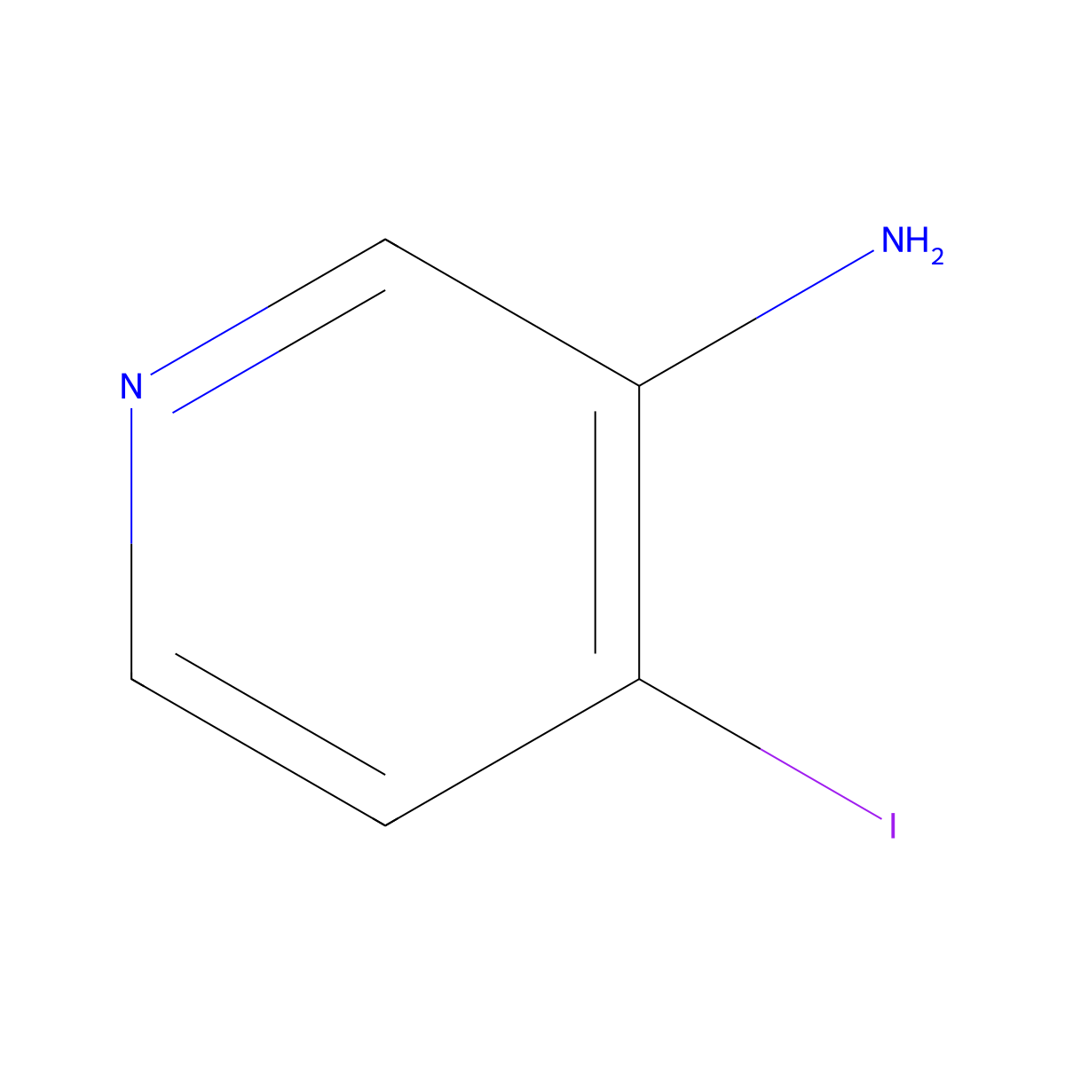 4-Iodopyridin-3-amine molecular structure, CAS 105752-11-2