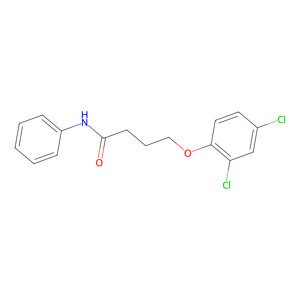 4-(2,4-dichlorophenoxy)-N-phenylbutanamide molecular structure, CAS 105755-65-5