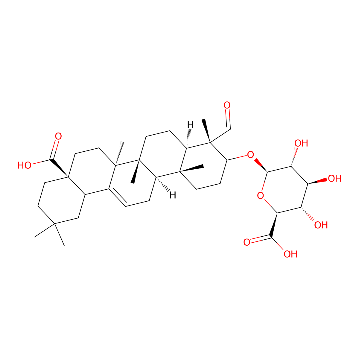 gypsogenin 3-O-glucuronide molecular structure, CAS 105762-16-1