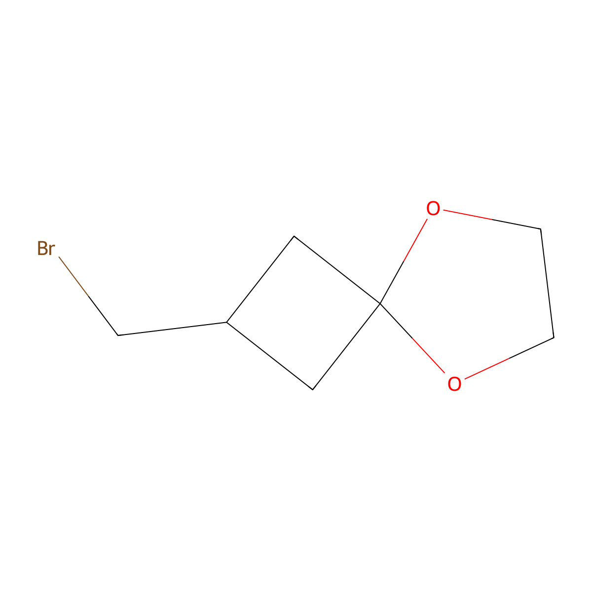 2-(Bromomethyl)-5,8-dioxaspiro[3.4]octane molecular structure, CAS 1057641-71-0