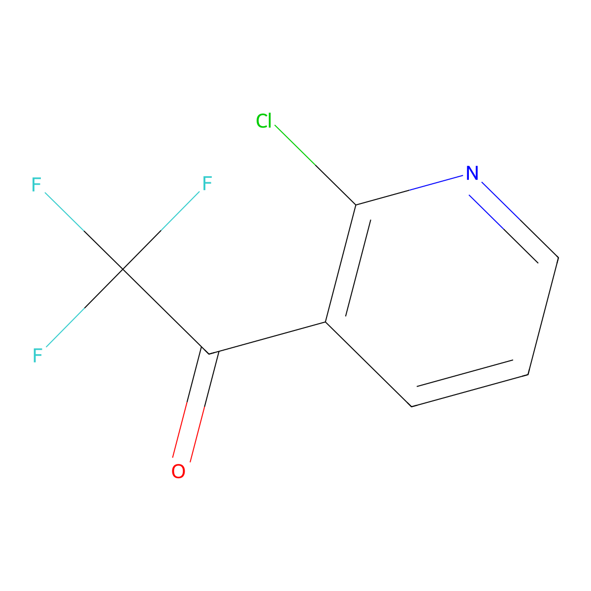 1-(2-Chloropyridin-3-YL)-2,2,2-trifluoroethanone molecular structure, CAS 1057657-62-1