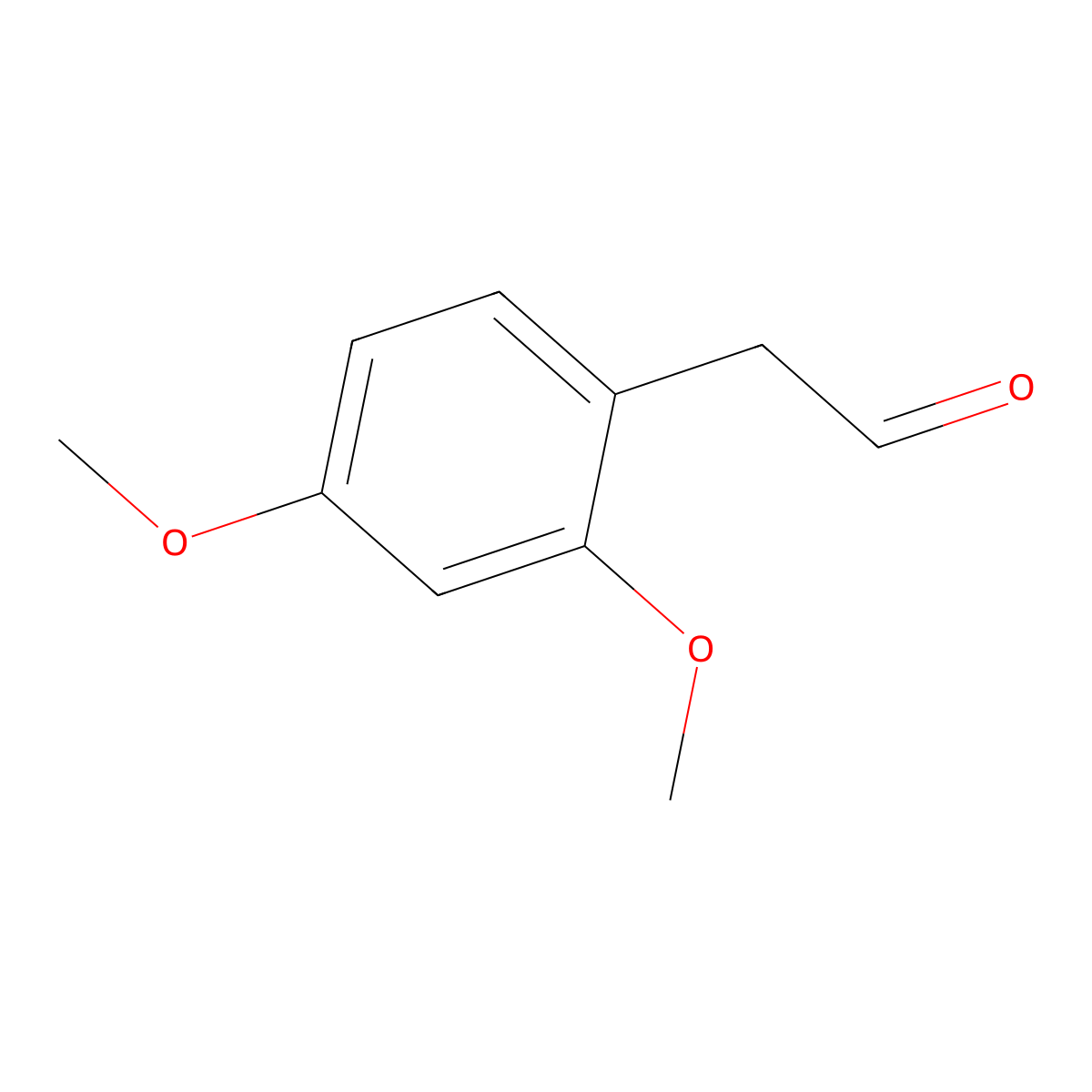 2-(2,4-Dimethoxyphenyl)acetaldehyde molecular structure, CAS 1057663-21-4