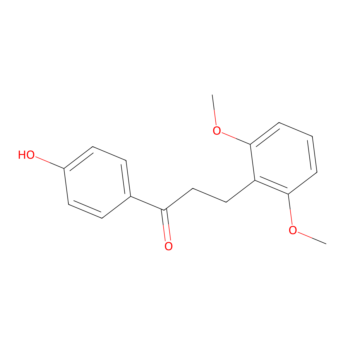 4'-Hydroxy-2,6-dimethoxydihydrochalcone molecular structure, CAS 1057666-04-2