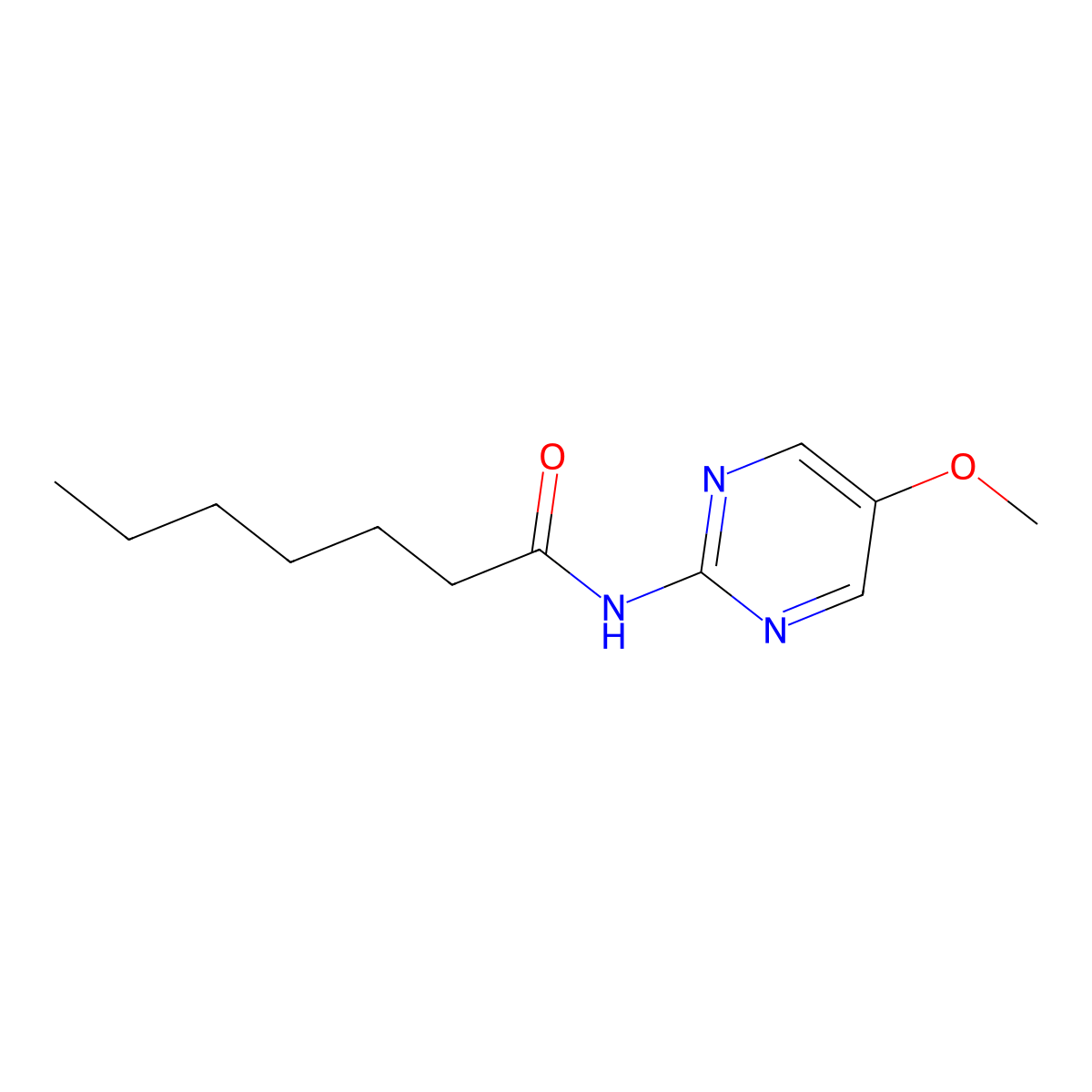 N-(5-Methoxypyrimidin-2-yl)heptanamide molecular structure, CAS 1057667-16-9