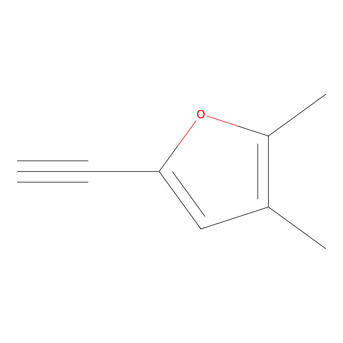 5-Ethynyl-2,3-dimethylfuran molecular structure, CAS 1057670-06-0