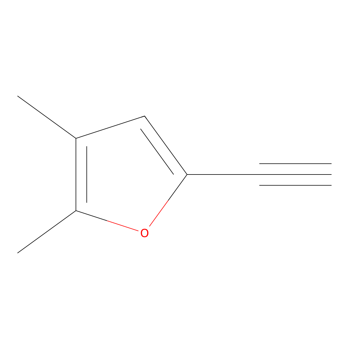 5-Ethynyl-2,3-dimethylfuran molecular structure, CAS 1057670-06-0