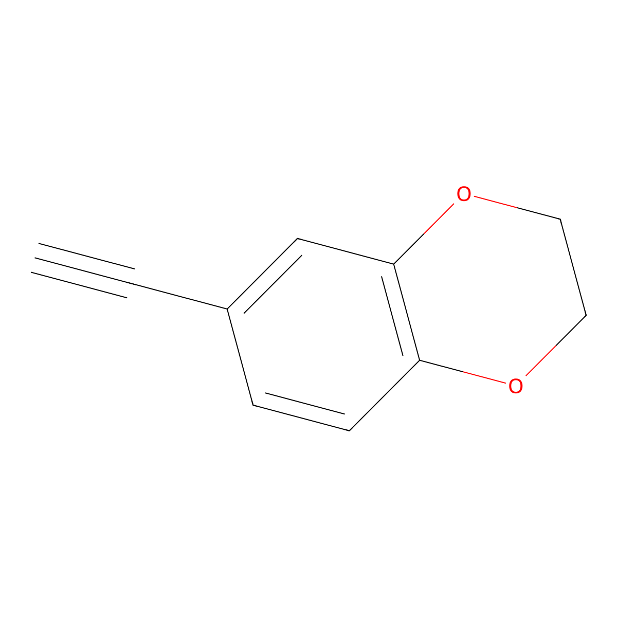 6-Ethynyl-2,3-dihydro-1,4-benzodioxine molecular structure, CAS 1057670-26-4