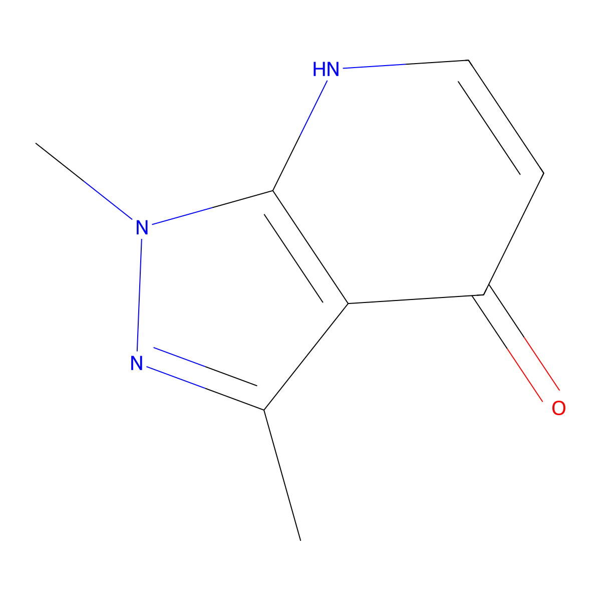 1,3-dimethyl-1H-pyrazolo[3,4-b]pyridin-4-ol molecular structure, CAS 1057670-30-0