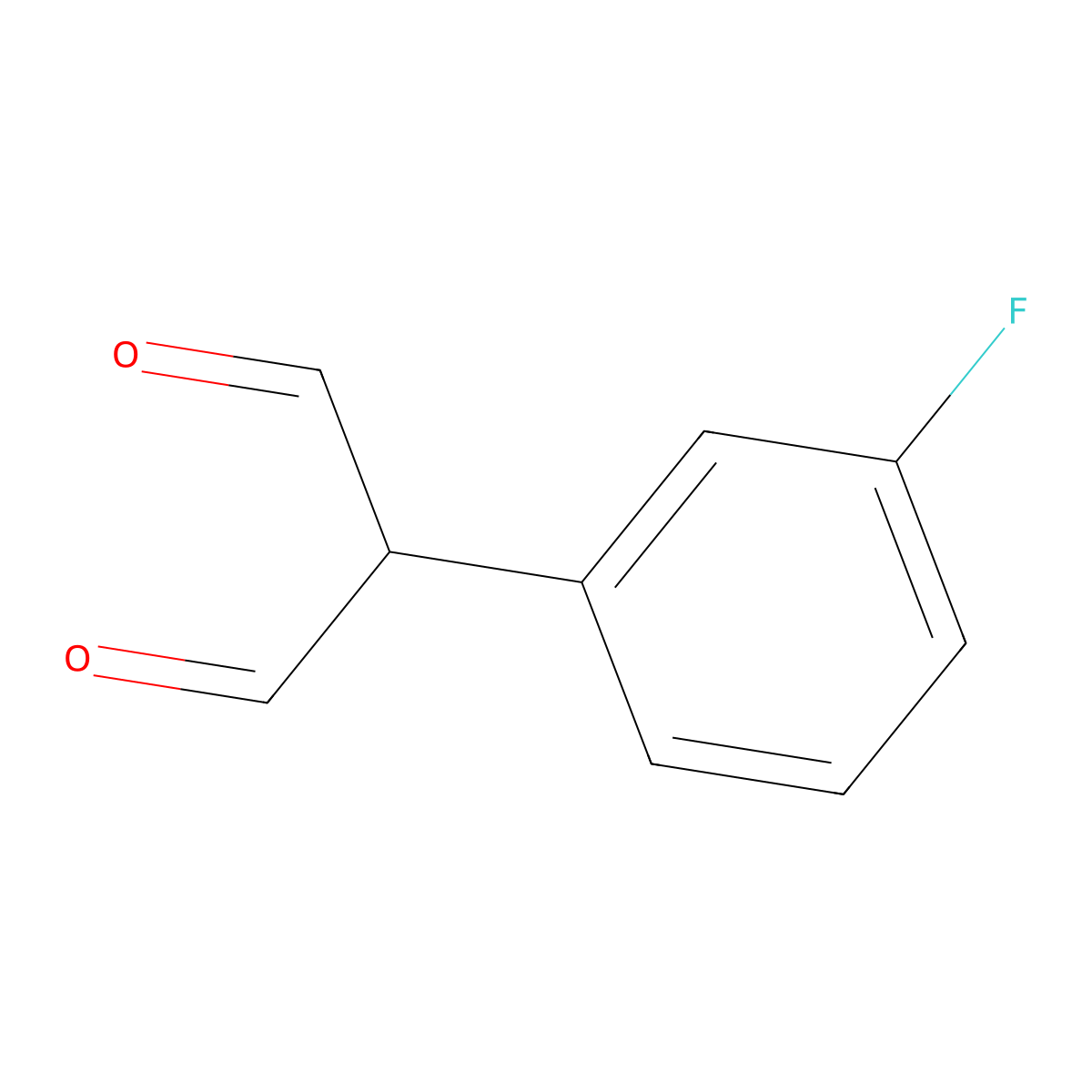 2-(3-Fluorophenyl)propanedial molecular structure, CAS 1057670-78-6