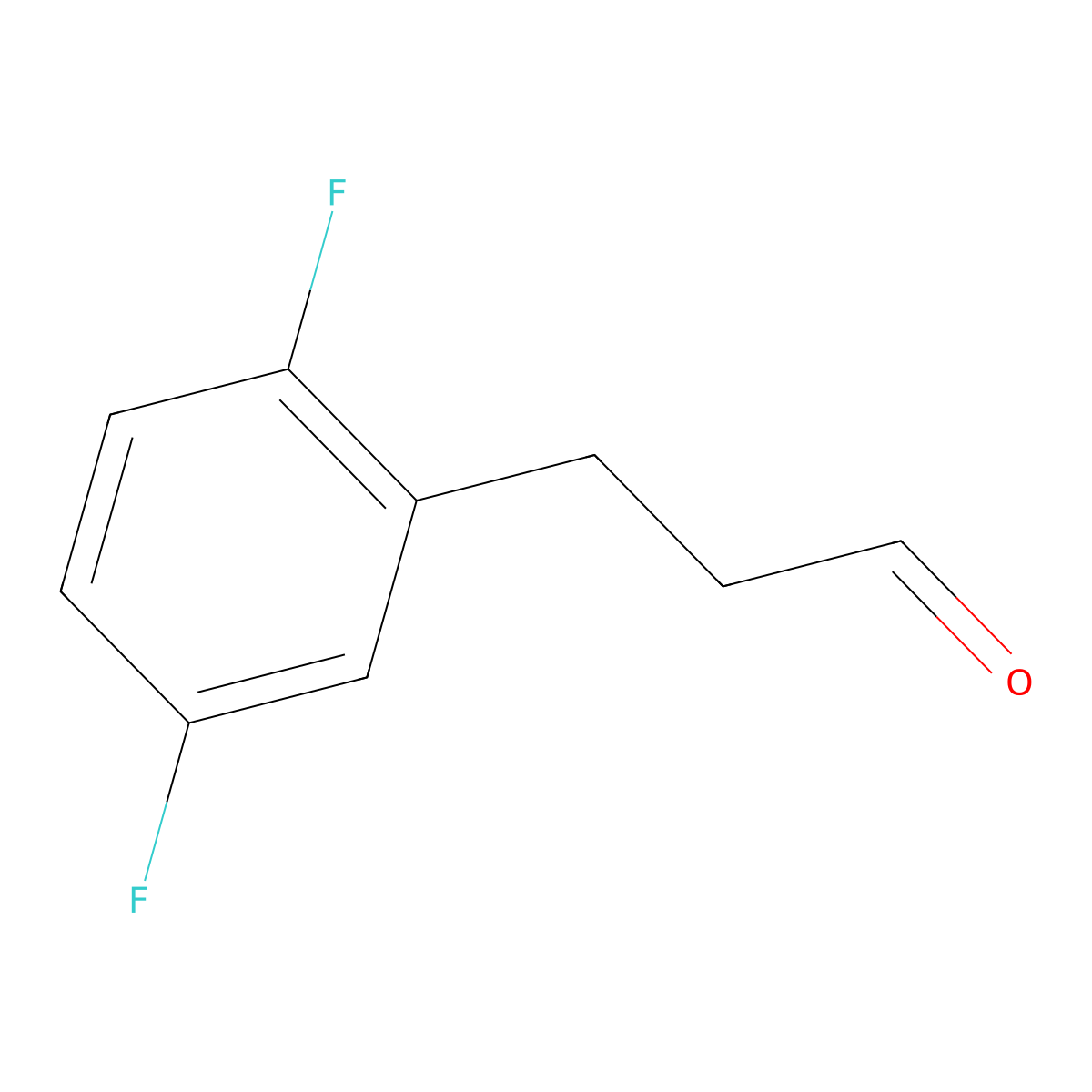 3-(2,5-Difluorophenyl)propanal molecular structure, CAS 1057670-90-2