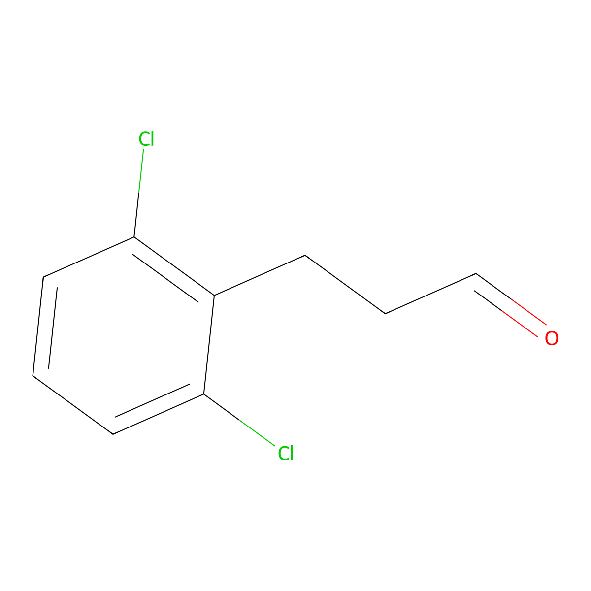 3-(2,6-Dichlorophenyl)propanal molecular structure, CAS 1057670-91-3