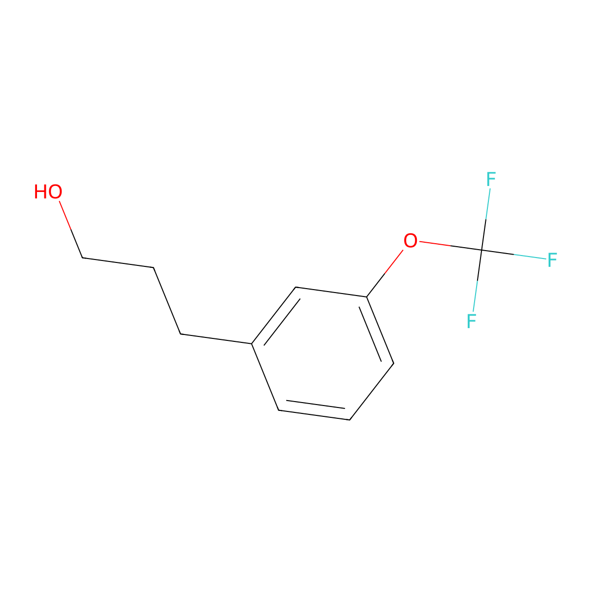 3-(3-(Trifluoromethoxy)phenyl)propan-1-ol molecular structure, CAS 1057671-55-2