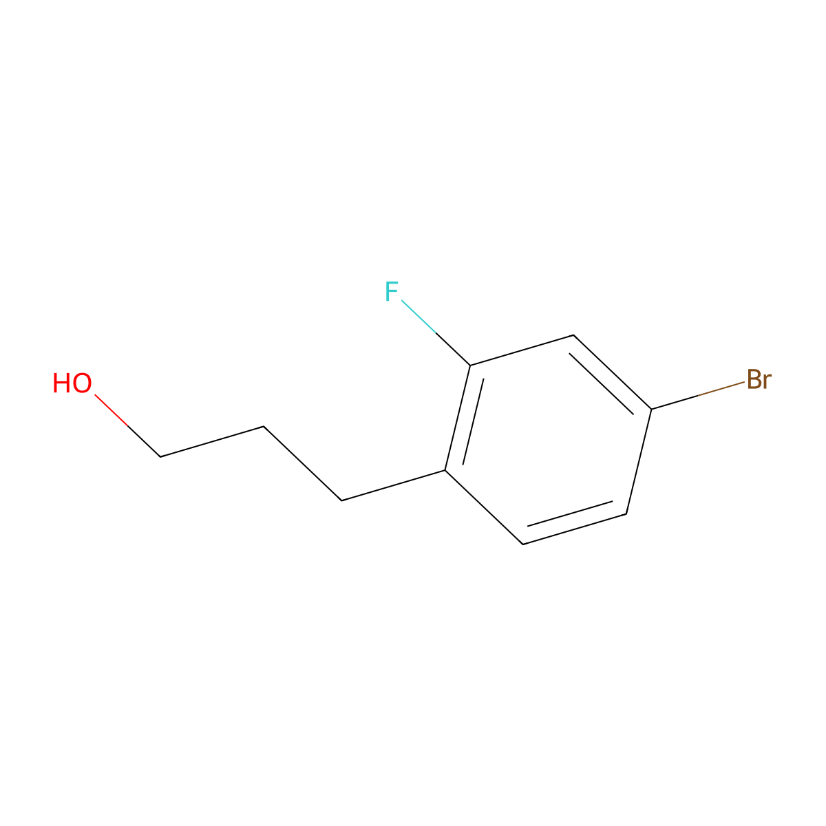 3-(4-Bromo-2-fluorophenyl)propan-1-OL molecular structure, CAS 1057671-56-3