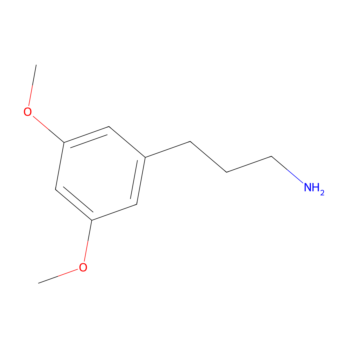 3-(3,5-Dimethoxyphenyl)propan-1-amine molecular structure, CAS 1057671-85-8