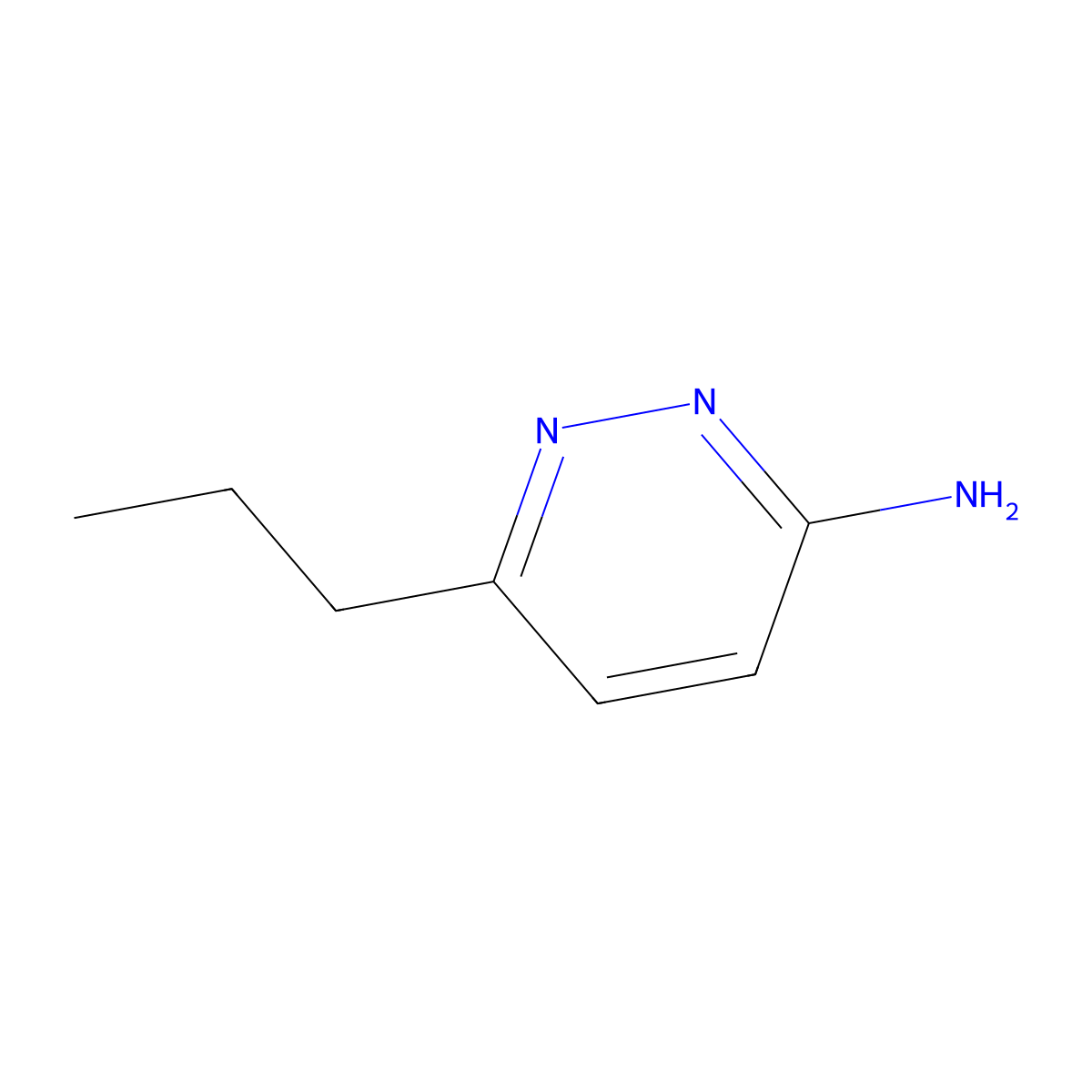 6-Propylpyridazin-3-amine molecular structure, CAS 1057672-69-1