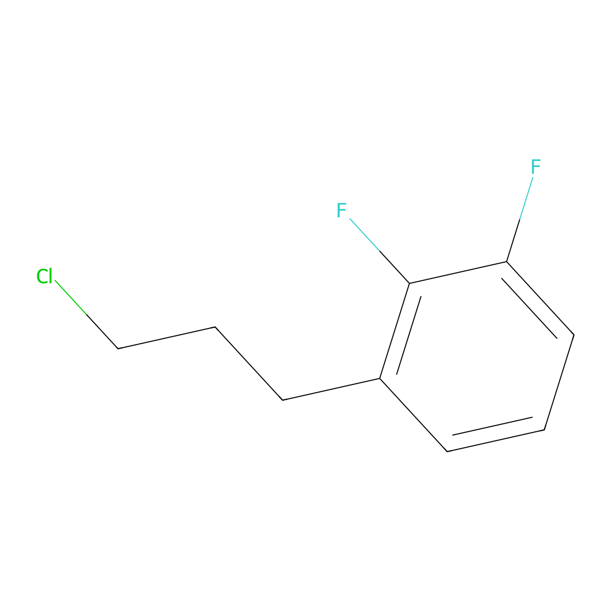 1-(3-Chloropropyl)-2,3-difluorobenzene molecular structure, CAS 1057673-25-2