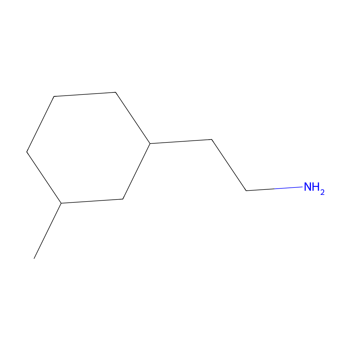 2-(3-Methylcyclohexyl)ethan-1-amine molecular structure, CAS 1057674-38-0