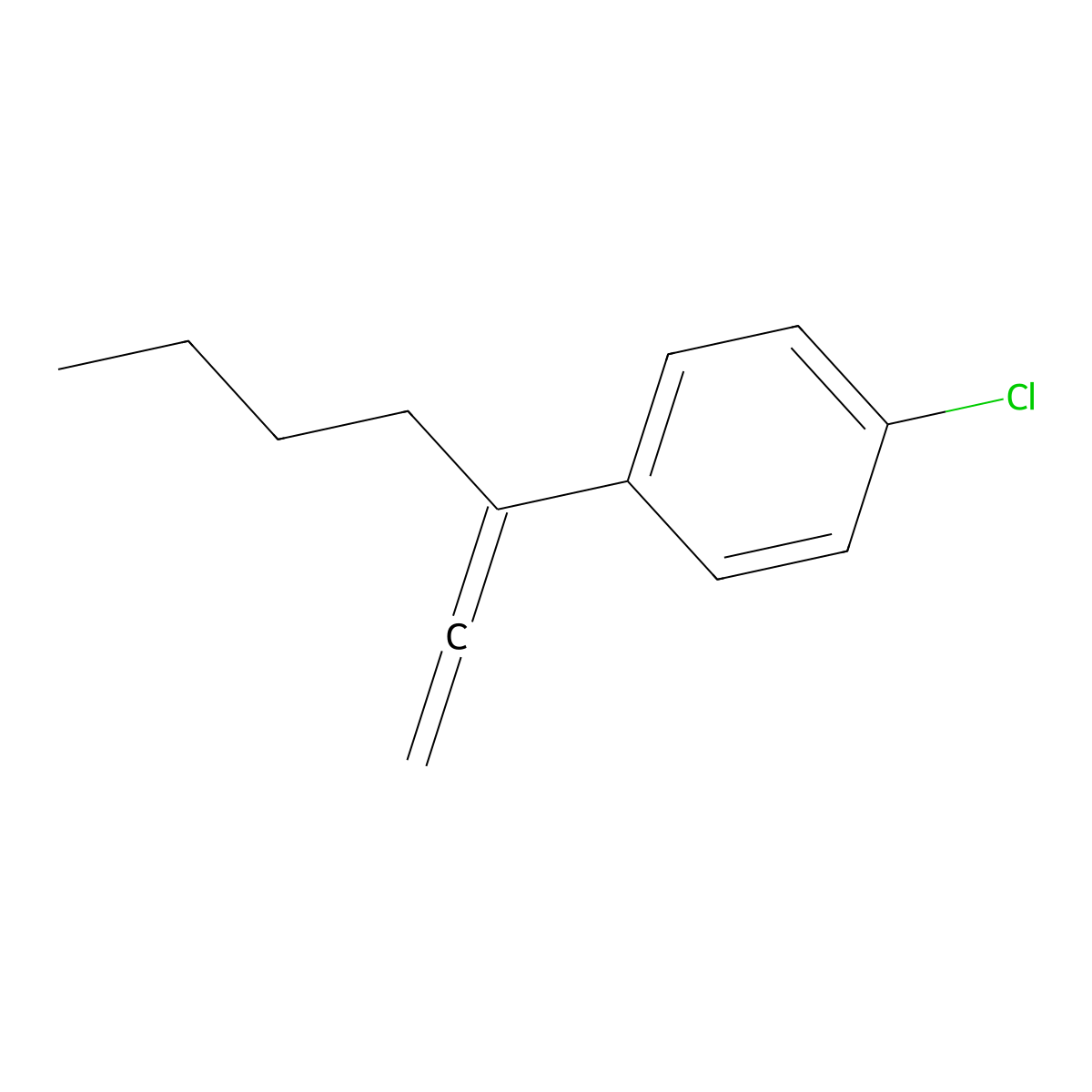 1-Chloro-4-(hepta-1,2-dien-3-YL)benzene molecular structure, CAS 1057675-08-7