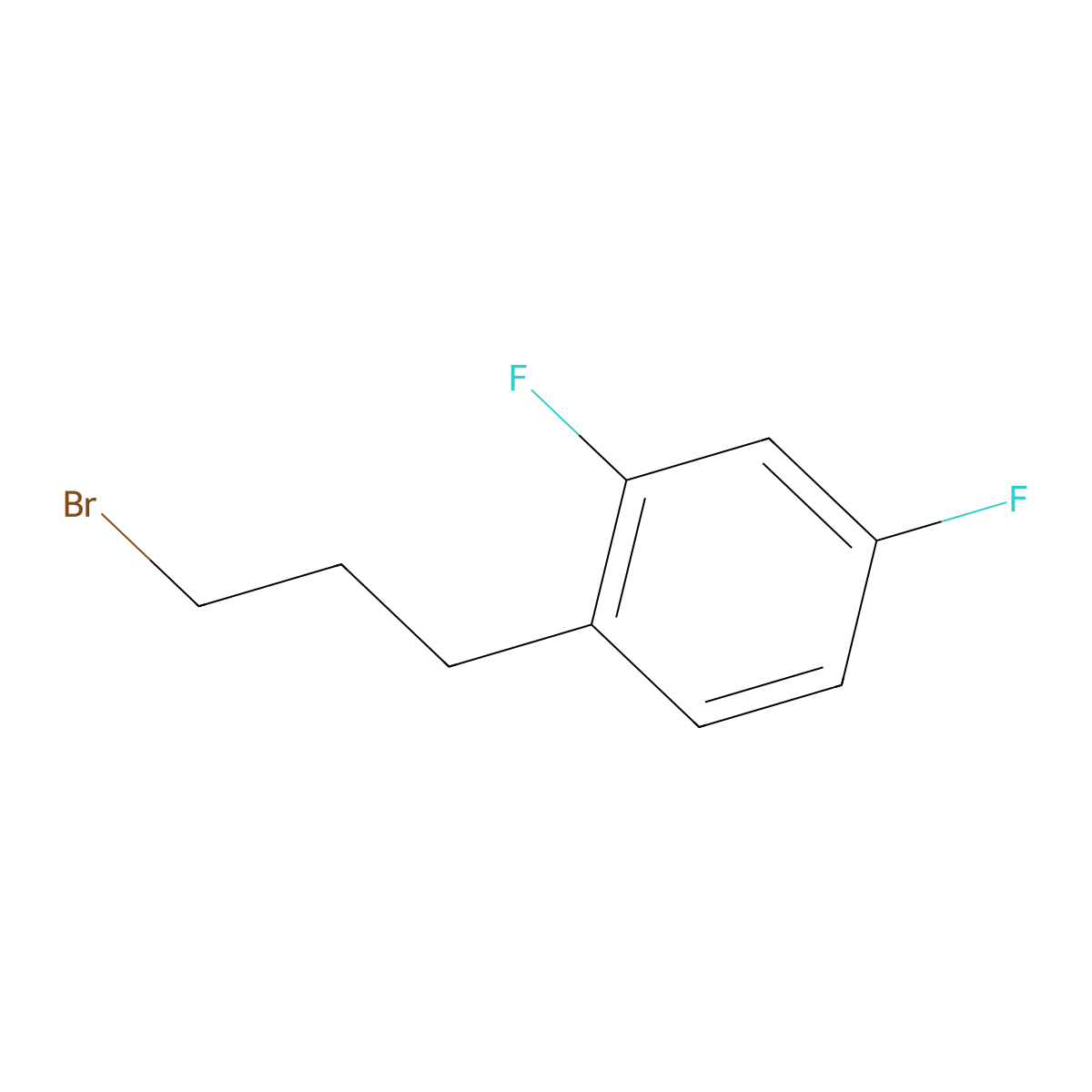 1-(3-Bromopropyl)-2,4-difluorobenzene molecular structure, CAS 1057678-43-9
