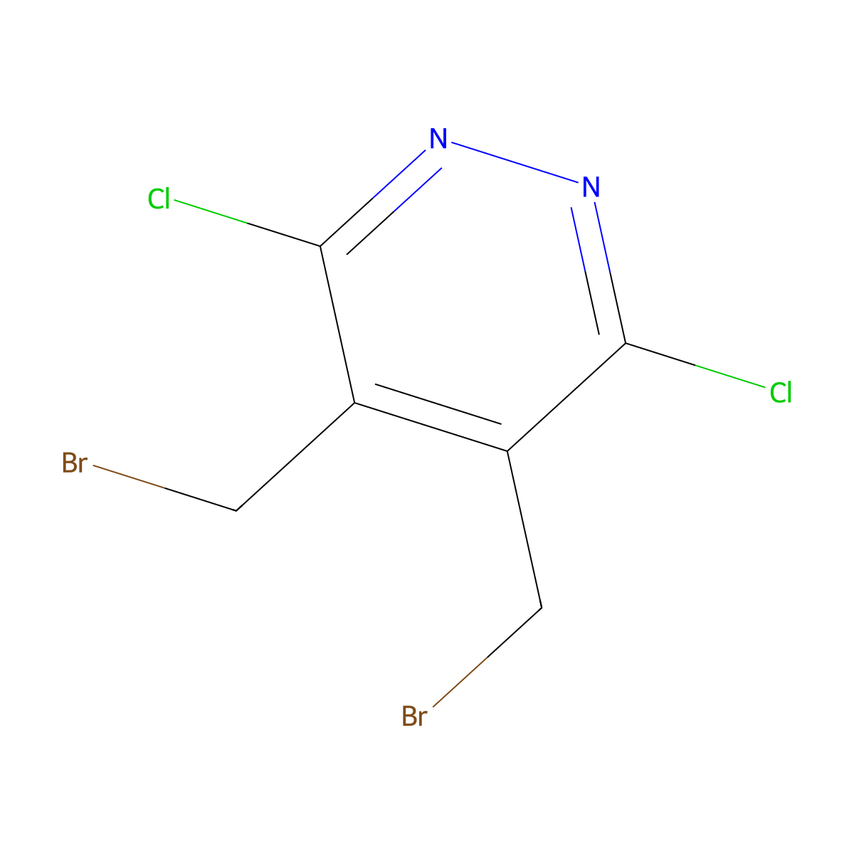 4,5-Bis(bromomethyl)-3,6-dichloropyridazine molecular structure, CAS 1057682-52-6