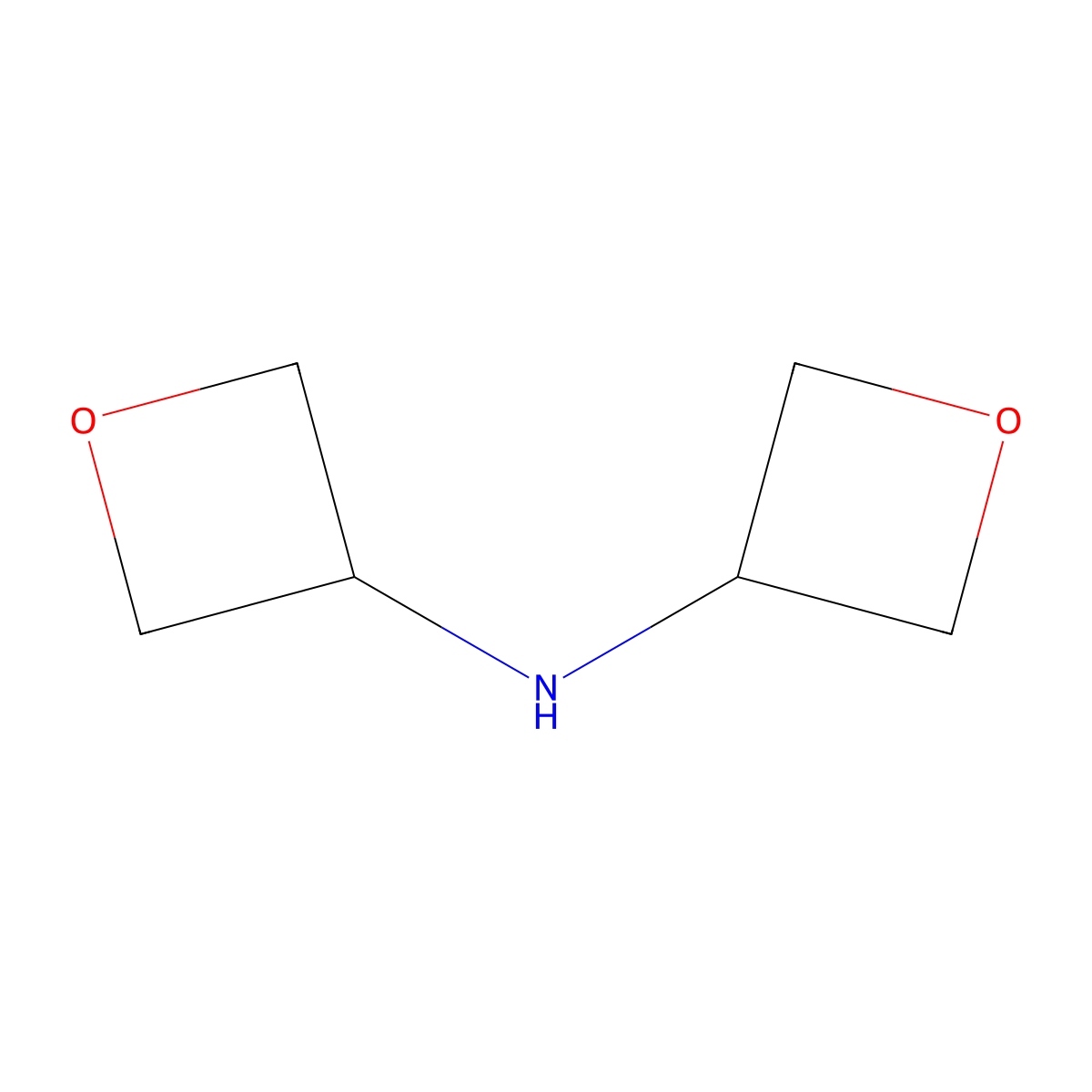 Di(oxetan-3-yl)amine molecular structure, CAS 1057682-66-2
