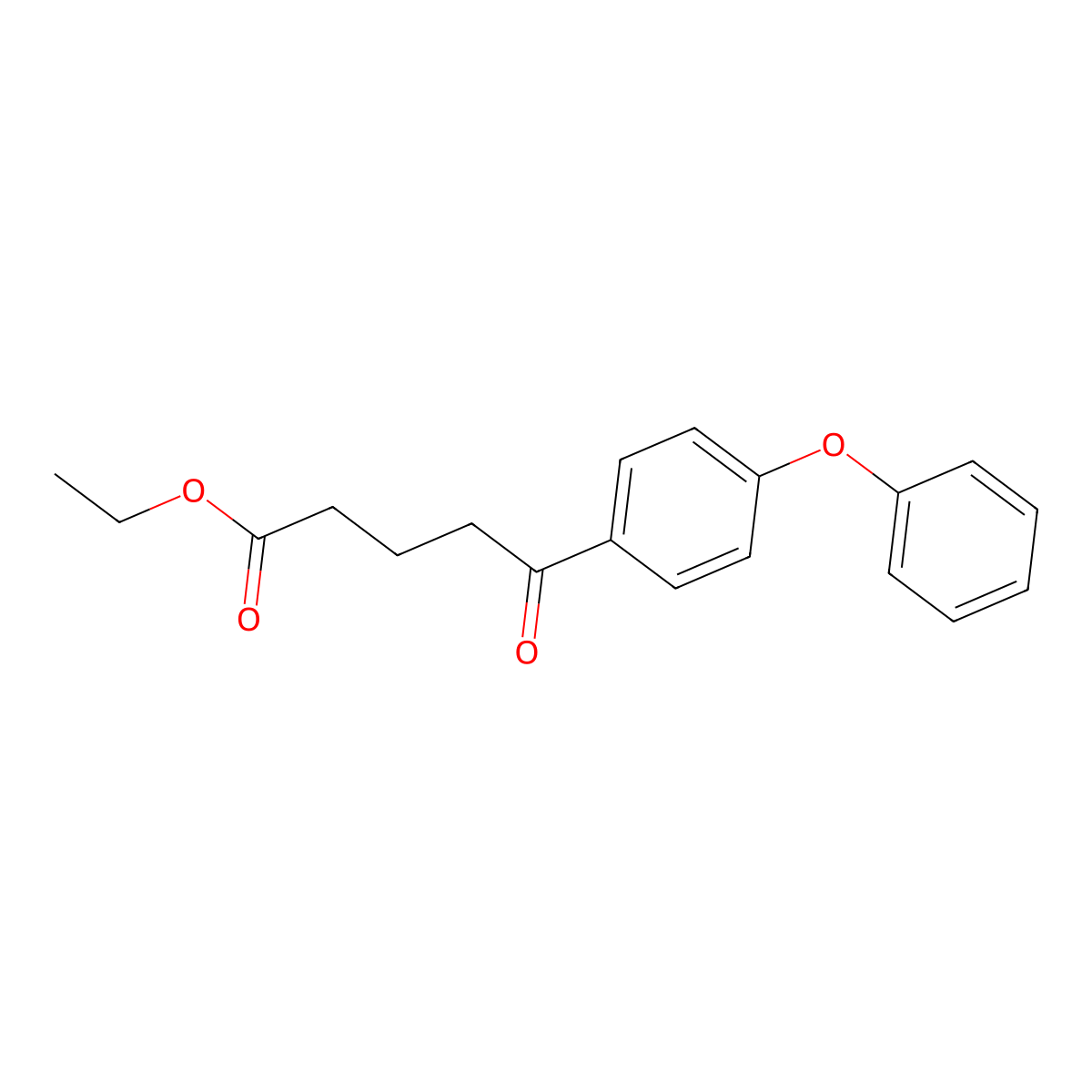 Ethyl 5-oxo-5-(4-phenoxyphenyl)valerate molecular structure, CAS 105769-45-7