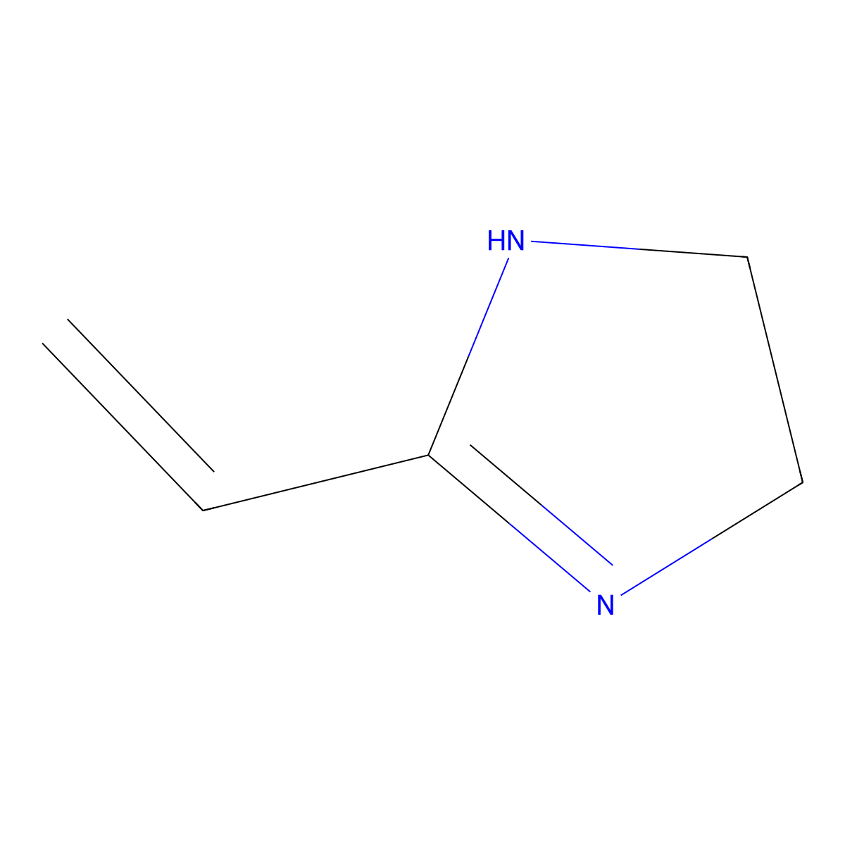 2-Vinyl-2-imidazoline molecular structure, CAS 10577-96-5