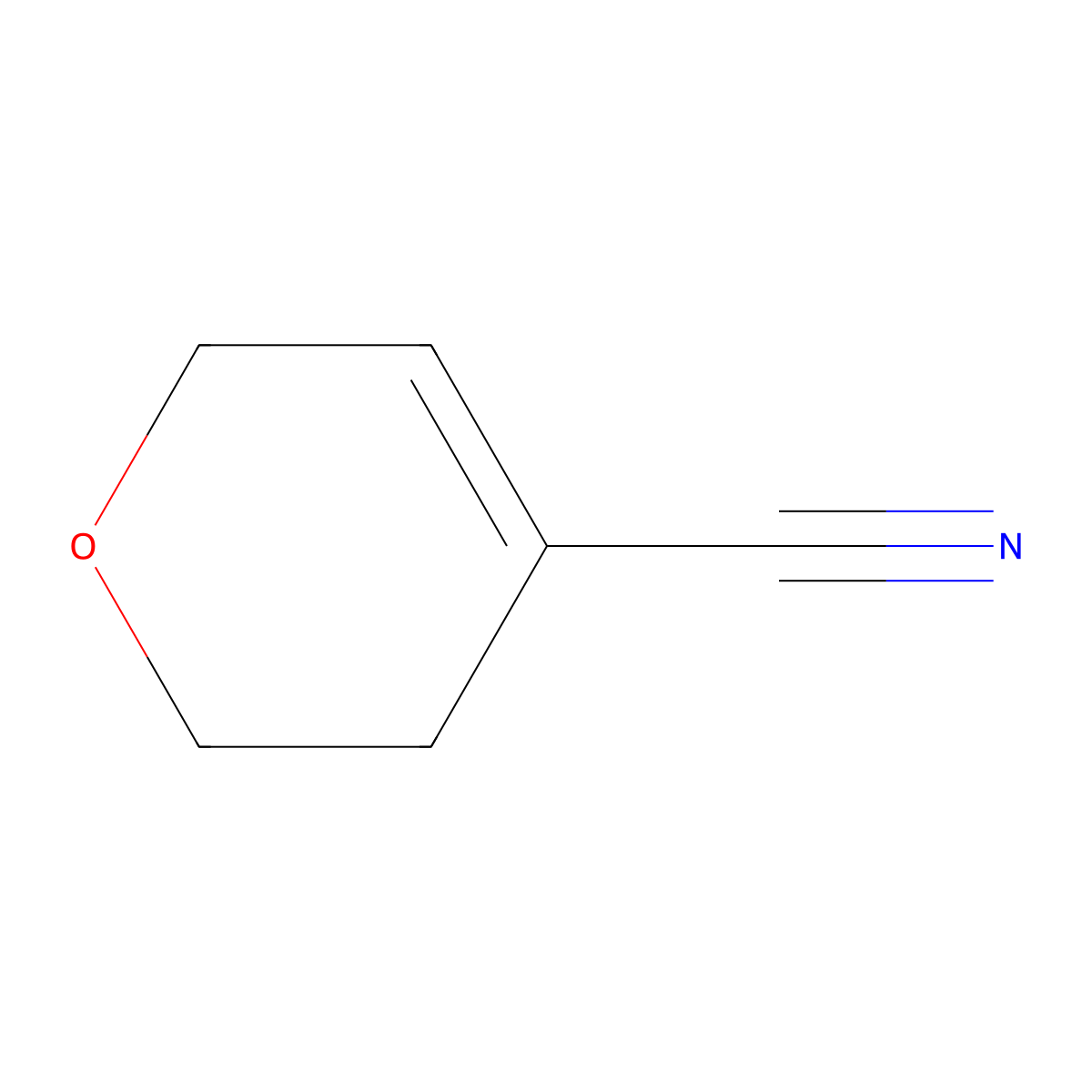 3,6-dihydro-2H-pyran-4-carbonitrile molecular structure, CAS 105772-13-2