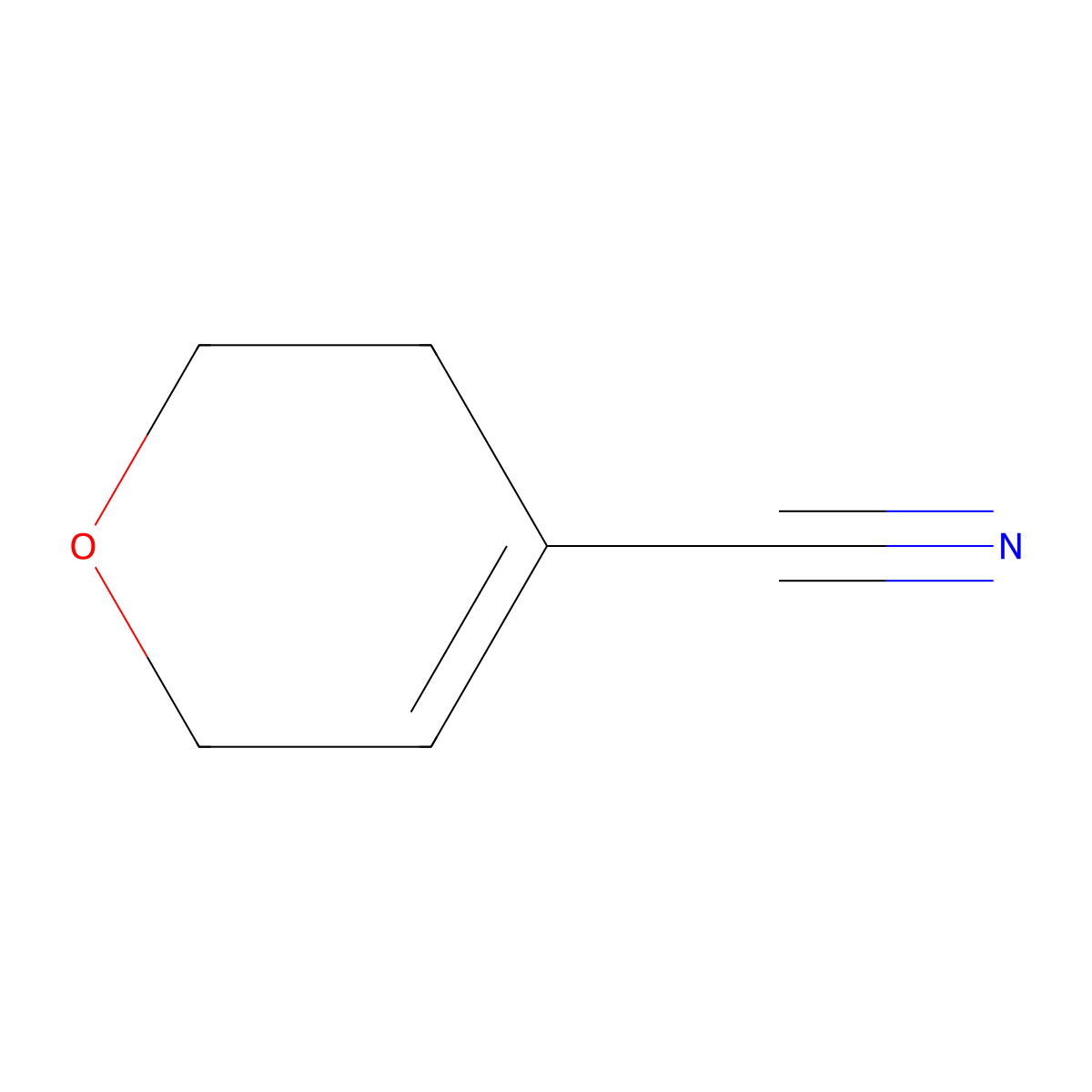 3,6-dihydro-2H-pyran-4-carbonitrile molecular structure, CAS 105772-13-2