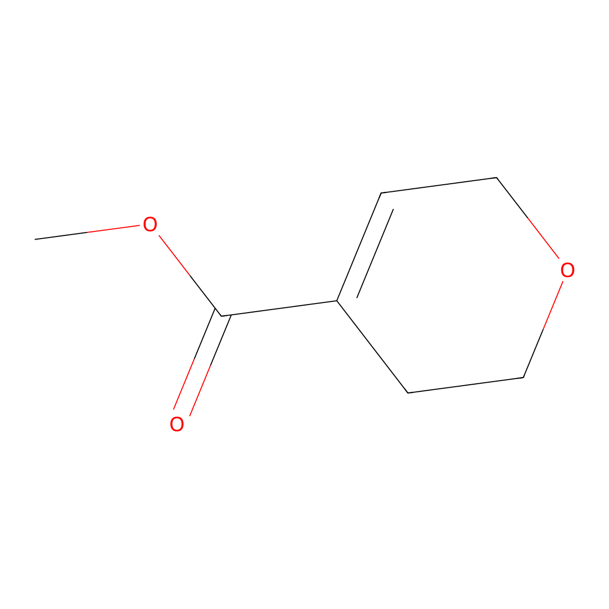 Methyl 3,6-dihydro-2H-pyran-4-carboxylate molecular structure, CAS 105772-14-3