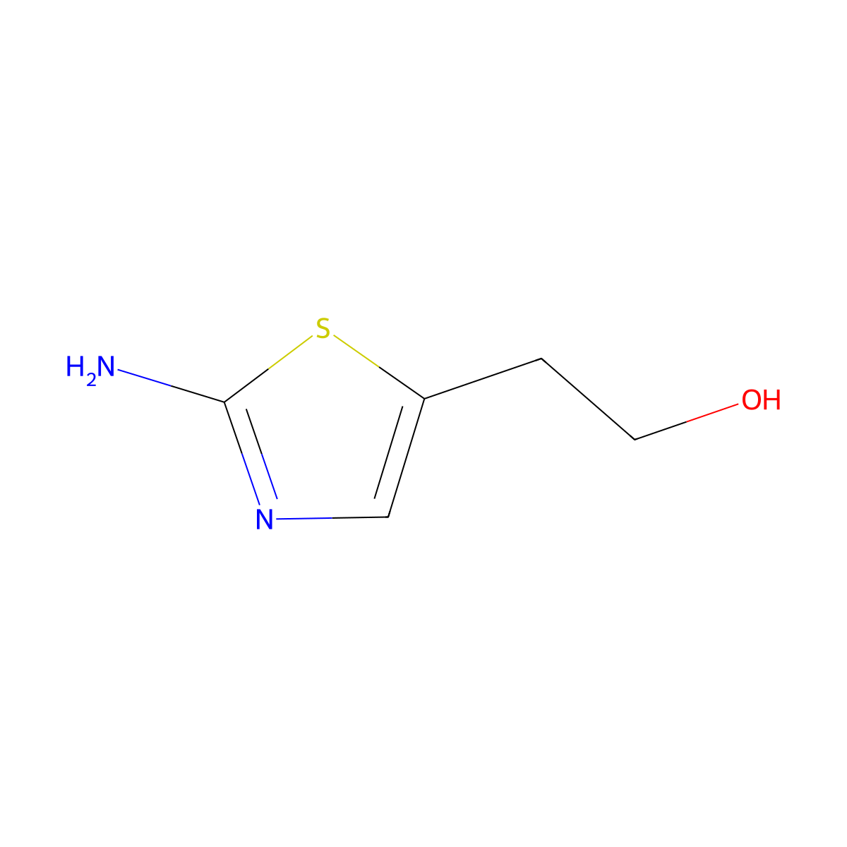 2-(2-Amino-1,3-thiazol-5-yl)ethan-1-ol molecular structure, CAS 105773-93-1