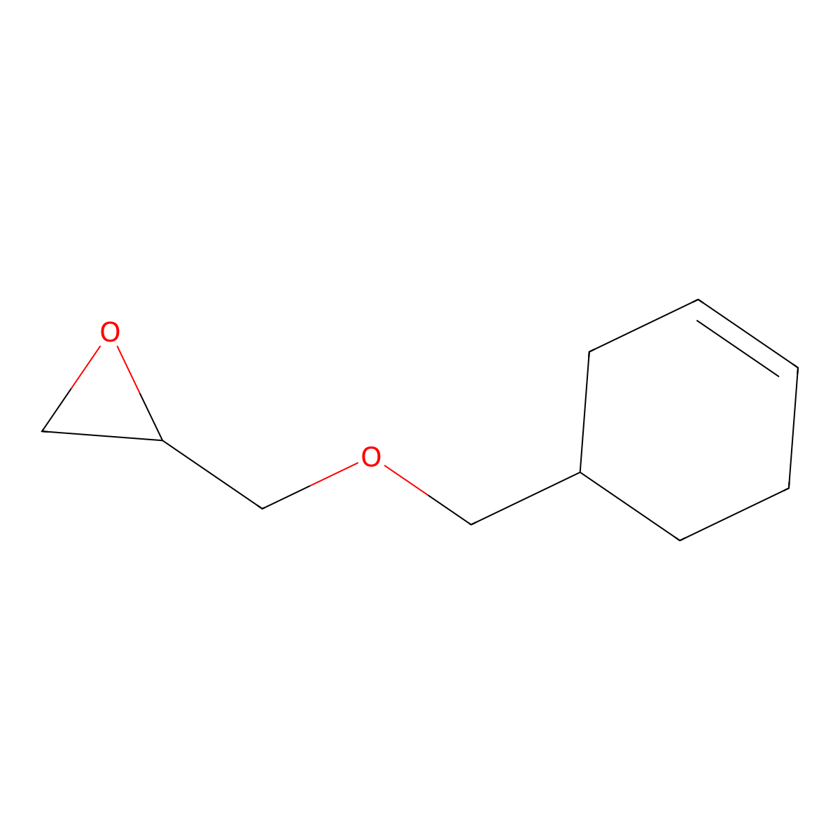 Oxirane, [(3-cyclohexen-1-ylmethoxy)methyl]- molecular structure, CAS 10578-41-3
