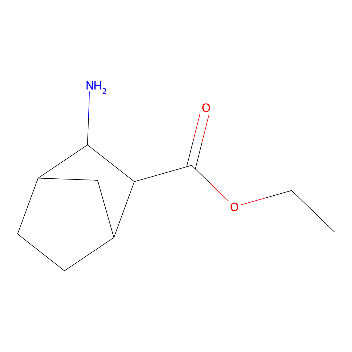 diexo-3-Amino-bicyclo[2.2.1]heptane-2-carboxylic acid ethyl ester molecular structure, CAS 105786-35-4