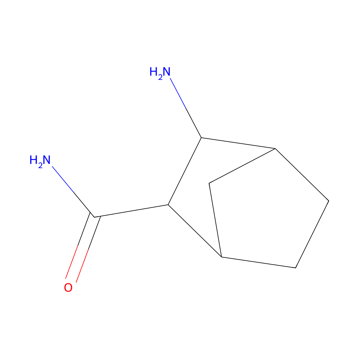 (1S,2R,3S,4R)-3-Aminobicyclo[2.2.1]heptane-2-carboxamide molecular structure, CAS 105786-39-8