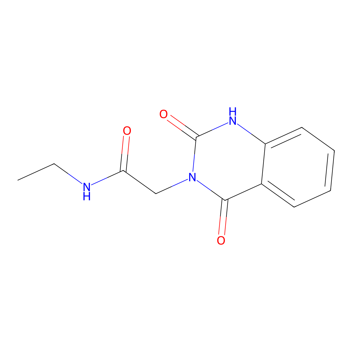 2-(2,4-dioxo-1,2,3,4-tetrahydroquinazolin-3-yl)-N-ethylacetamide molecular structure, CAS 1057873-95-6