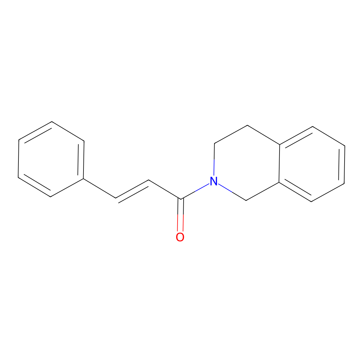 1-(3,4-Dihydroisoquinolin-2(1h)-yl)-3-phenylprop-2-en-1-one molecular structure, CAS 10579-65-4