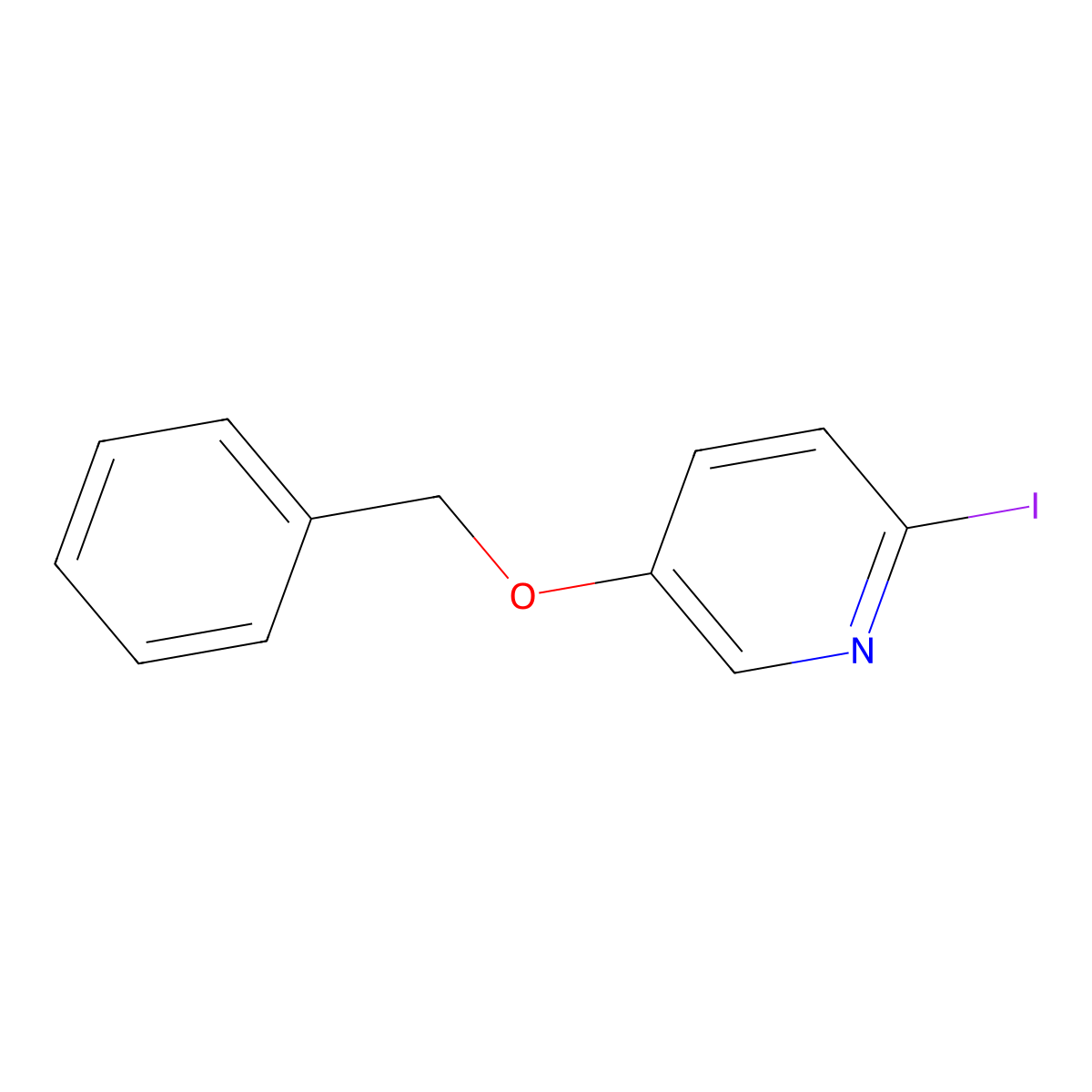 5-(Benzyloxy)-2-iodopyridine molecular structure, CAS 1057961-40-6