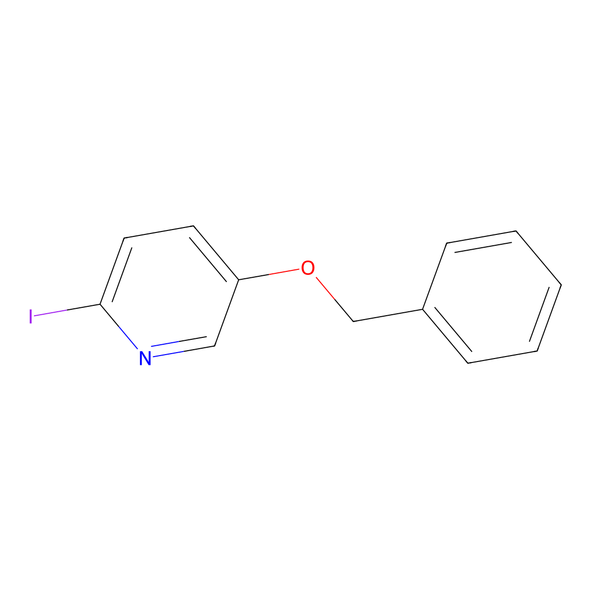 5-(Benzyloxy)-2-iodopyridine molecular structure, CAS 1057961-40-6