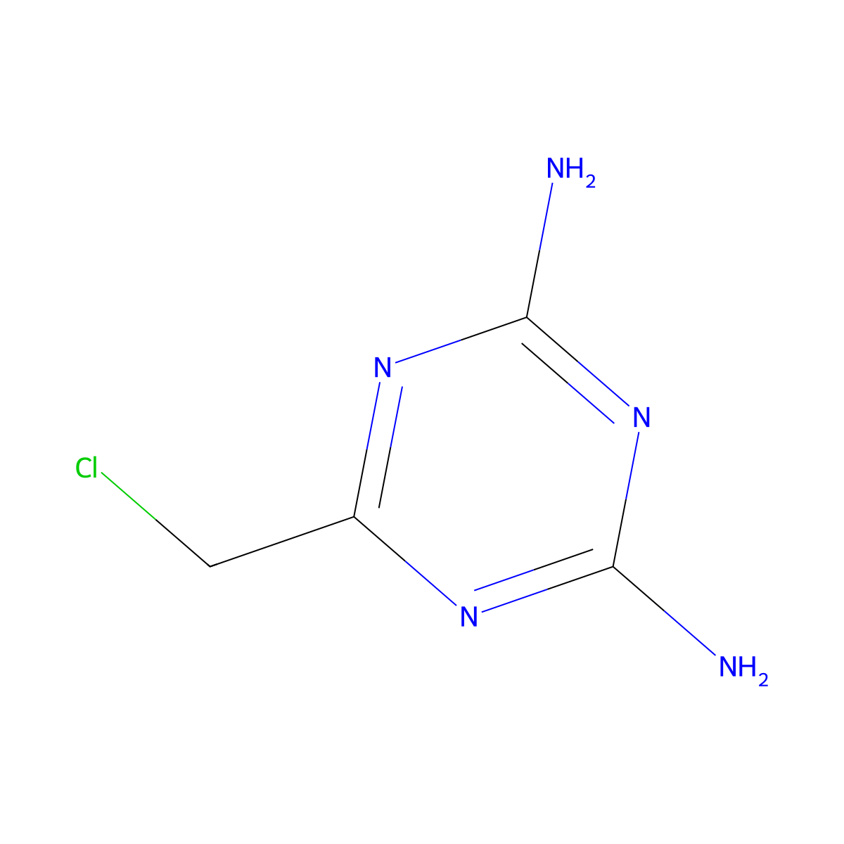 6-(Chloromethyl)-1,3,5-triazine-2,4-diamine molecular structure, CAS 10581-62-1