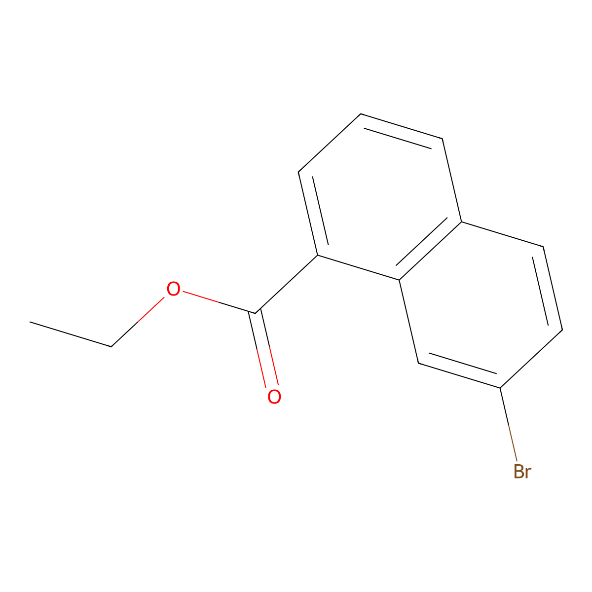 Ethyl 7-bromo-1-naphthoate molecular structure, CAS 1058115-71-1