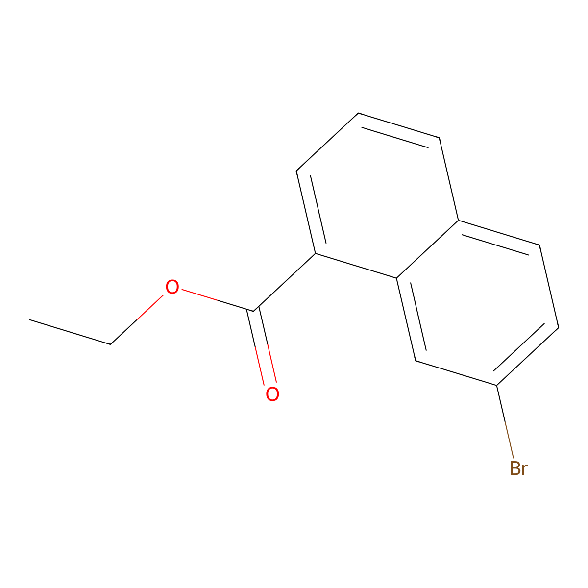 Ethyl 7-bromo-1-naphthoate molecular structure, CAS 1058115-71-1