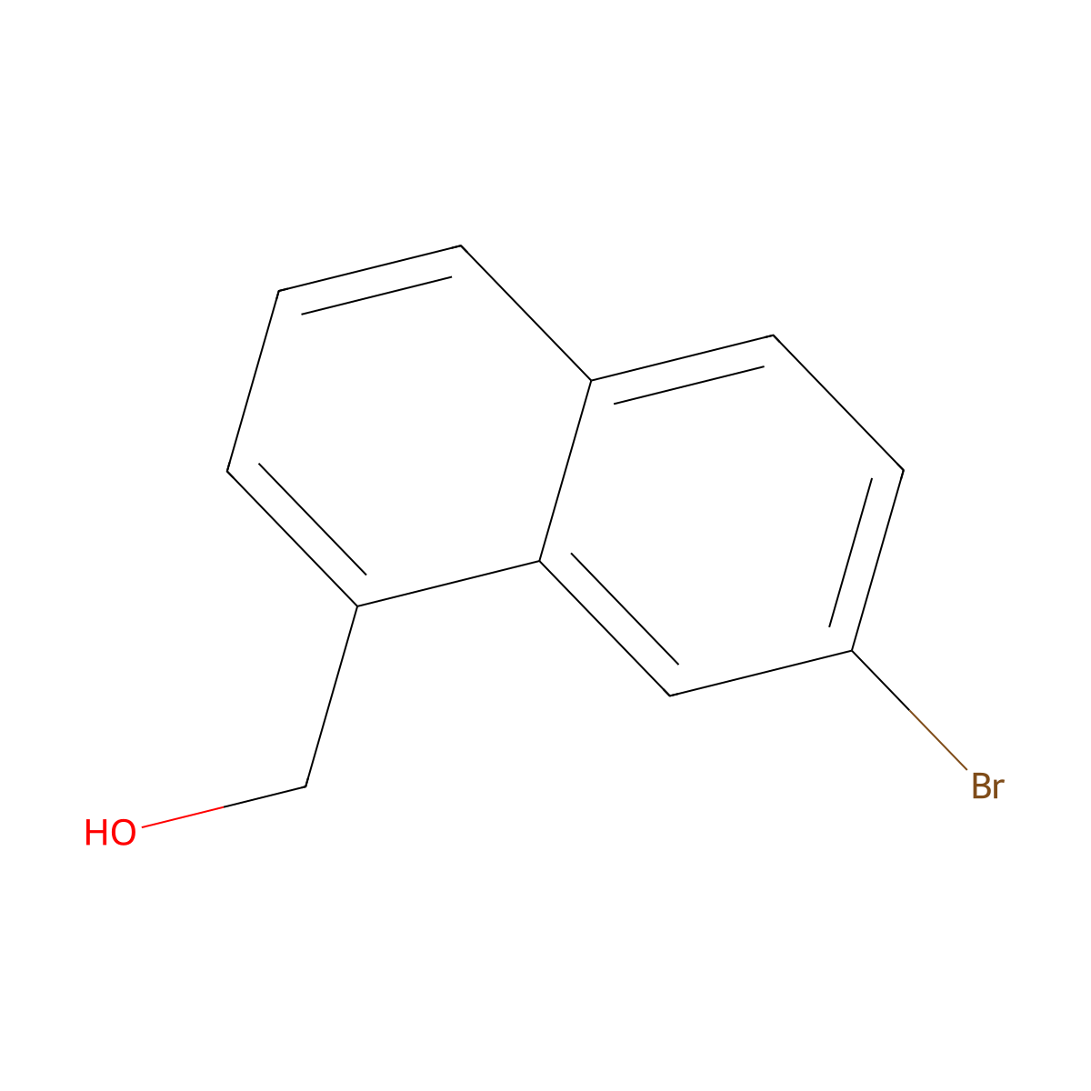 (7-Bromonaphthalen-1-yl)methanol molecular structure, CAS 1058115-75-5
