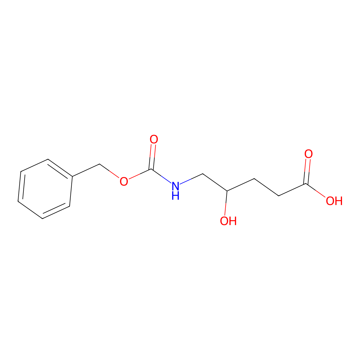 5-{[(Benzyloxy)carbonyl]amino}-4-hydroxypentanoic acid molecular structure, CAS 1058124-79-0