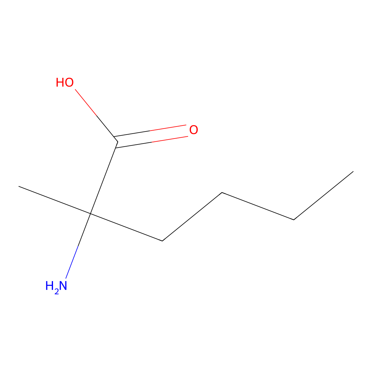 (R)-2-Amino-2-methylhexanoic acid molecular structure, CAS 105815-95-0