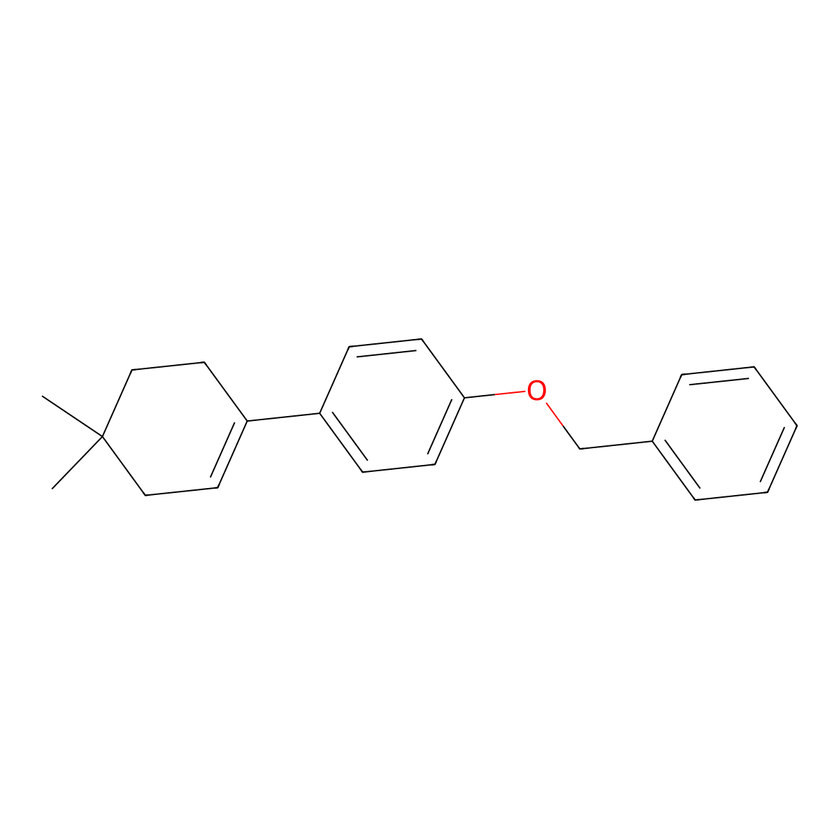 1-Benzyloxy-4-(4,4-dimethylcyclohex-1-enyl)-benzene molecular structure, CAS 1058158-94-3