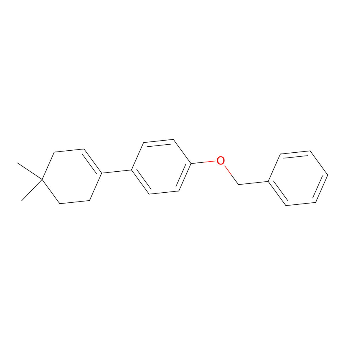1-Benzyloxy-4-(4,4-dimethylcyclohex-1-enyl)-benzene molecular structure, CAS 1058158-94-3