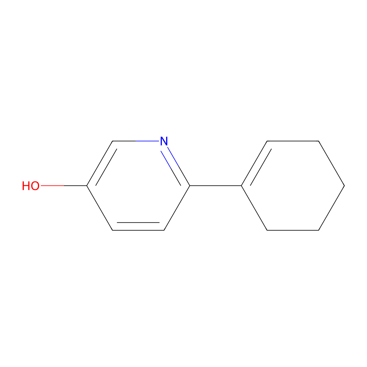 6-Cyclohex-1-enyl-pyridin-3-ol molecular structure, CAS 1058159-13-9